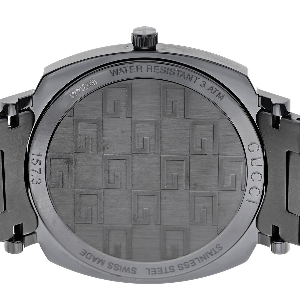 PVD Stainless Steel 38mm Grip Quartz Watch Black