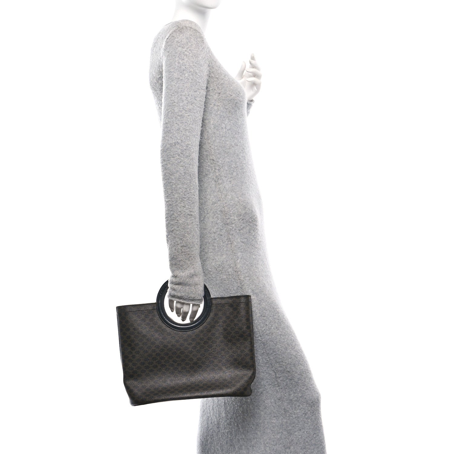 Canvas Calfskin Macadam Handbag
