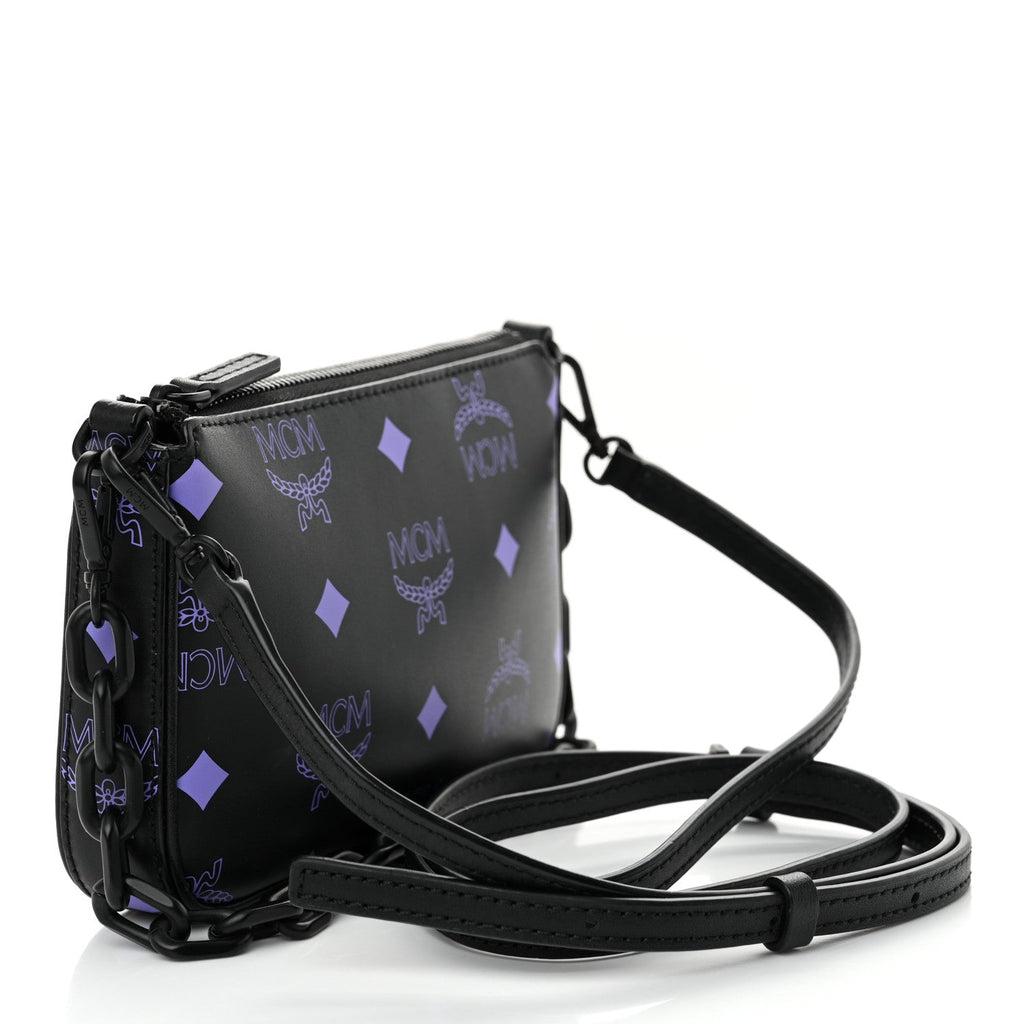 Calfskin Color Splash Pouch on Chain Dahlia Purple