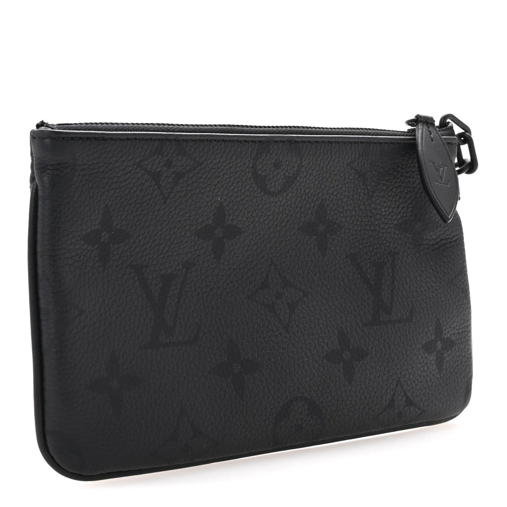 Calfskin Monogram Speedy P9 Bandouliere 40 Pochette Ultra Black