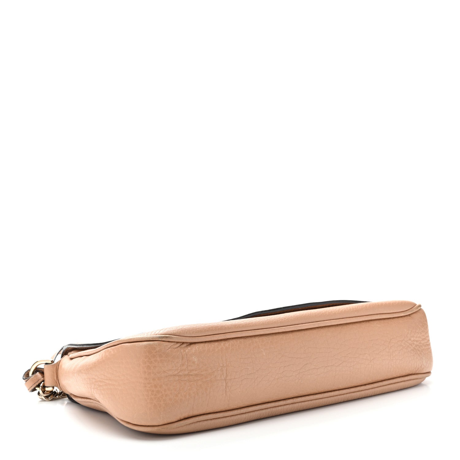 Pebbled Calfskin Medium Soho Flap Crossbody Camelia