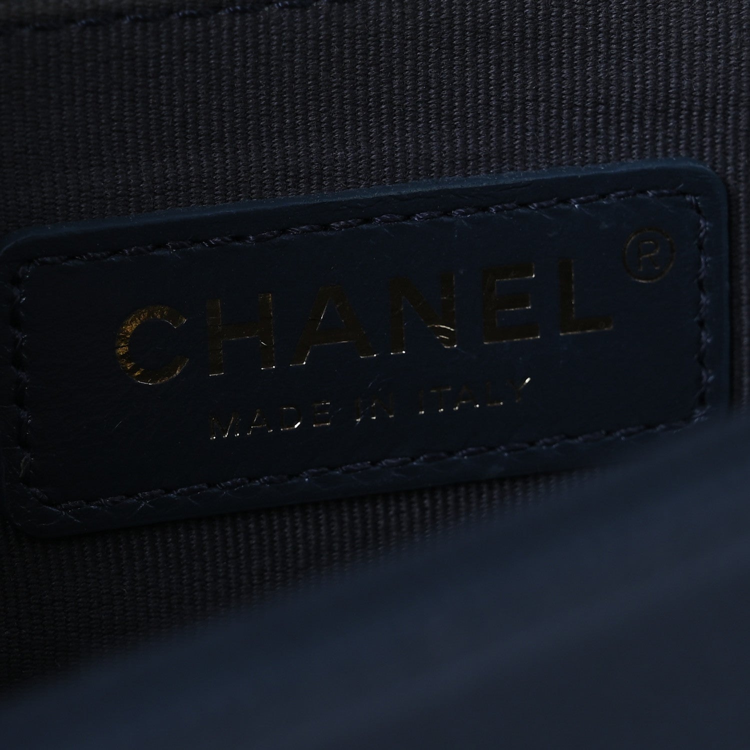 Caviar Chevron Quilted Medium Boy Flap Dark Grey