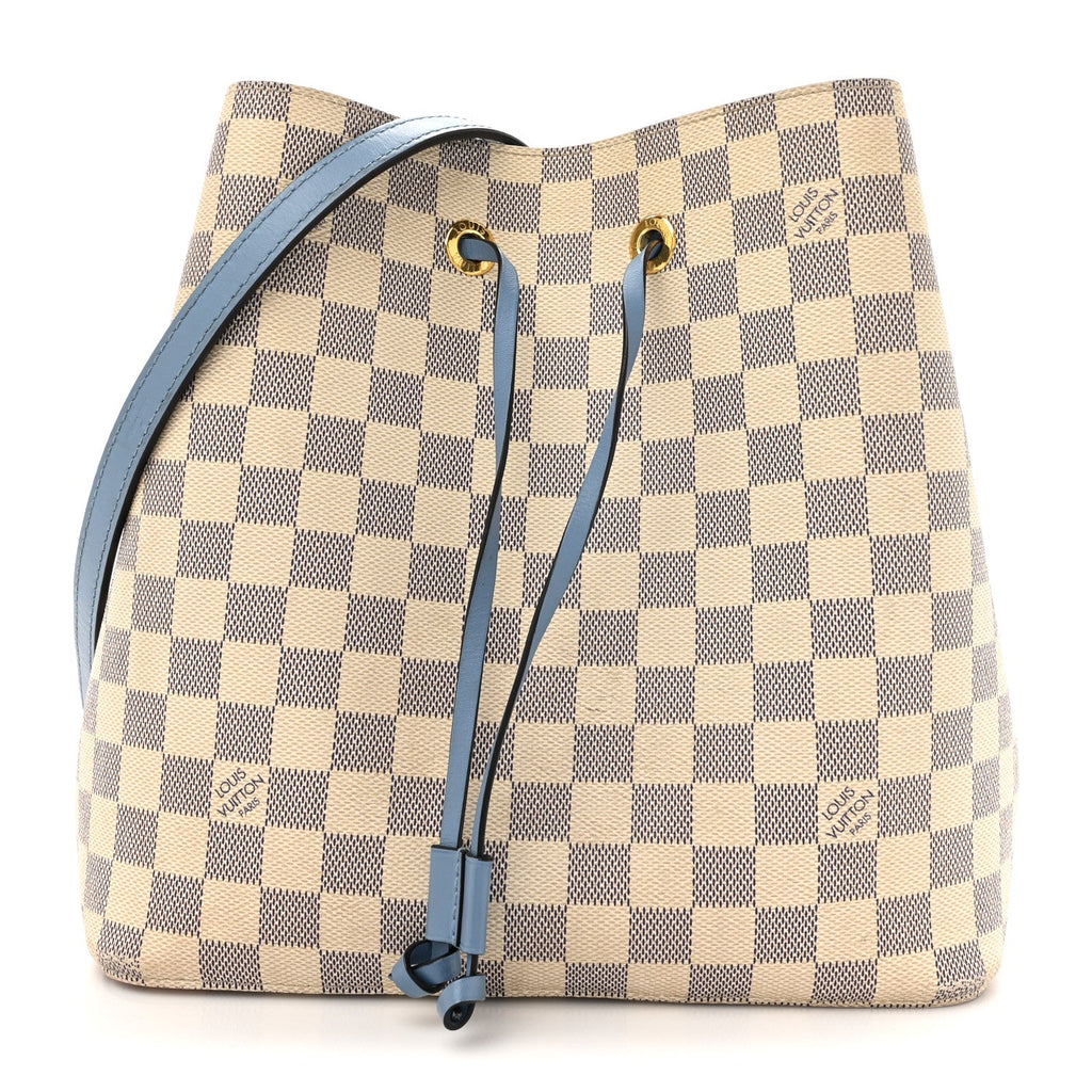 Damier Azur Neonoe MM Bleuet