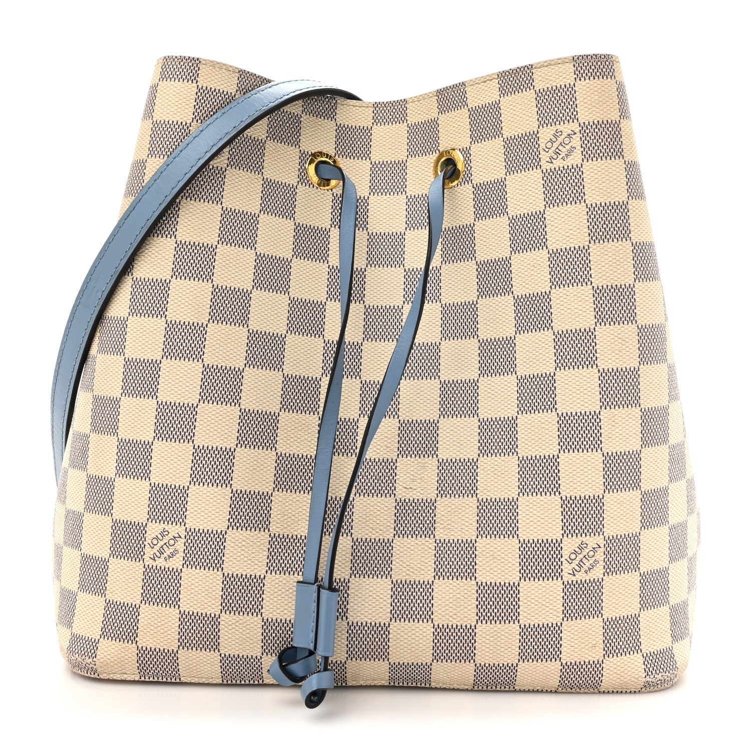 Damier Azur Neonoe MM Bleuet