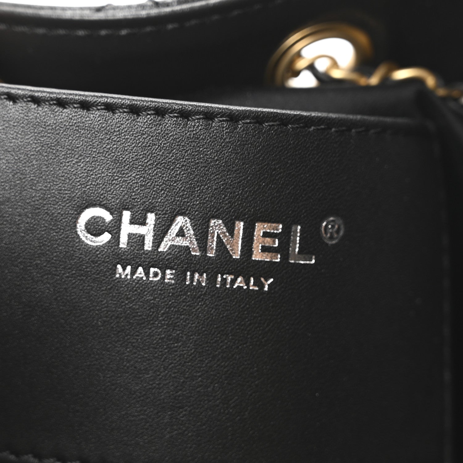 Shiny Crumpled Calfskin Quilted Small Chanel 25 Handbag Black