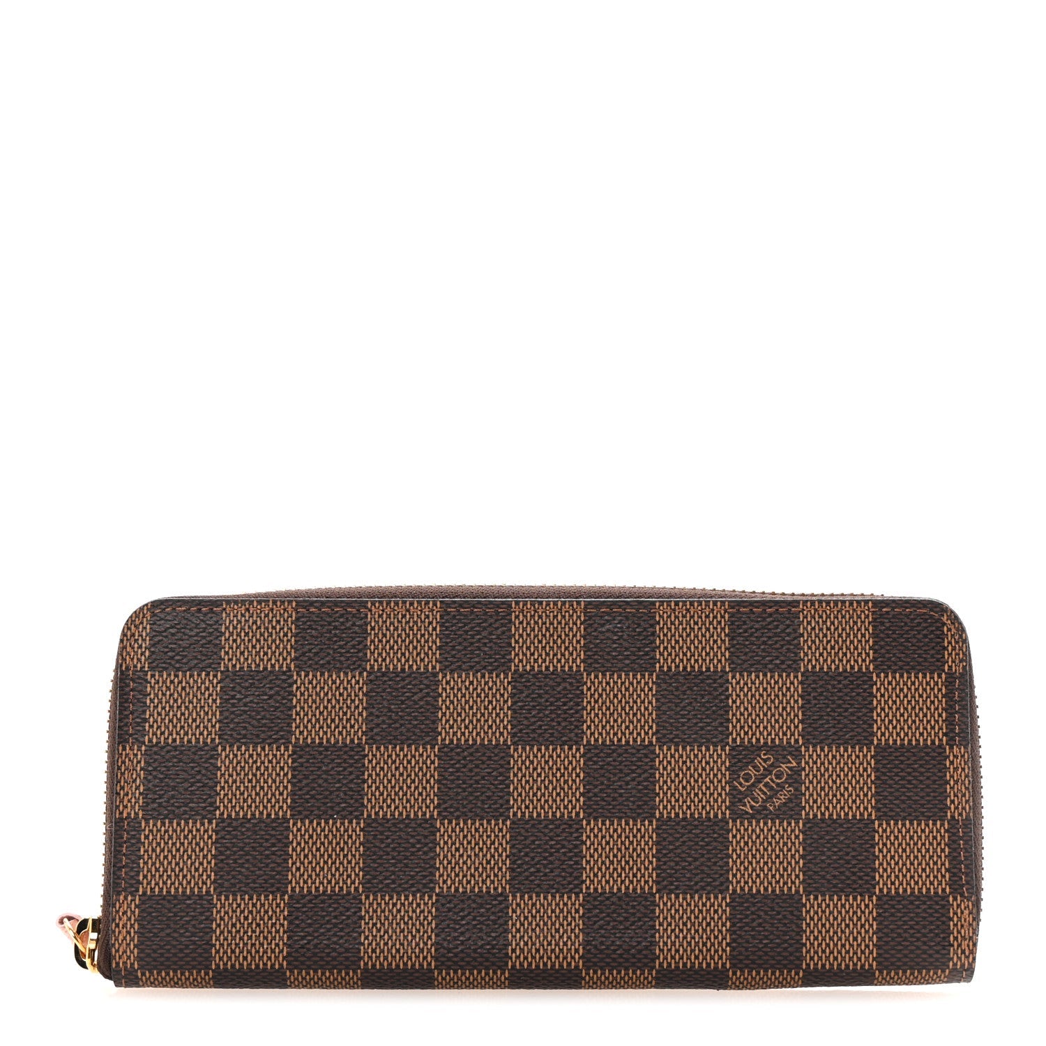 Damier Ebene Clemence Wallet Rose Ballerine
