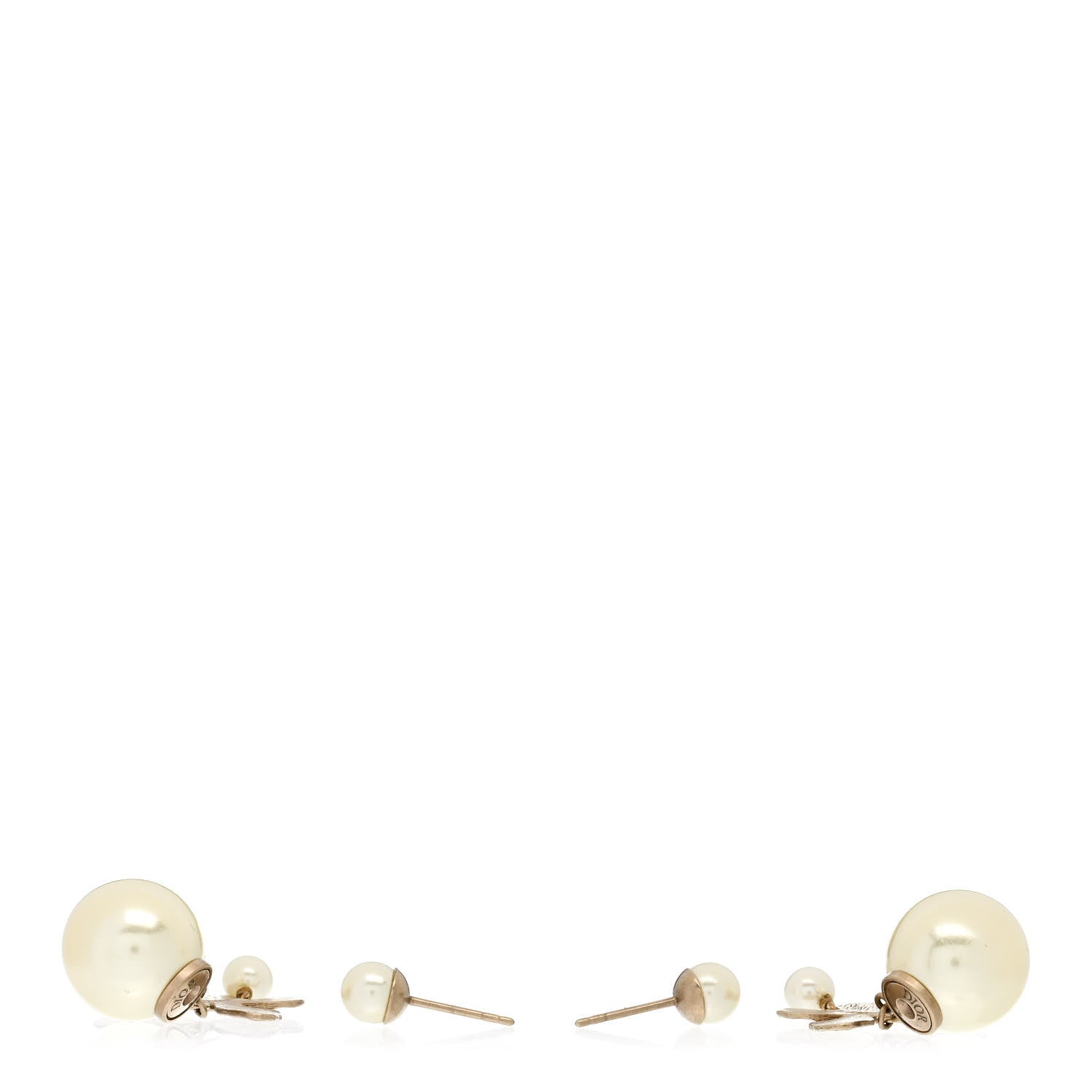 Pearl Butterfly Tribal Earrings Gold