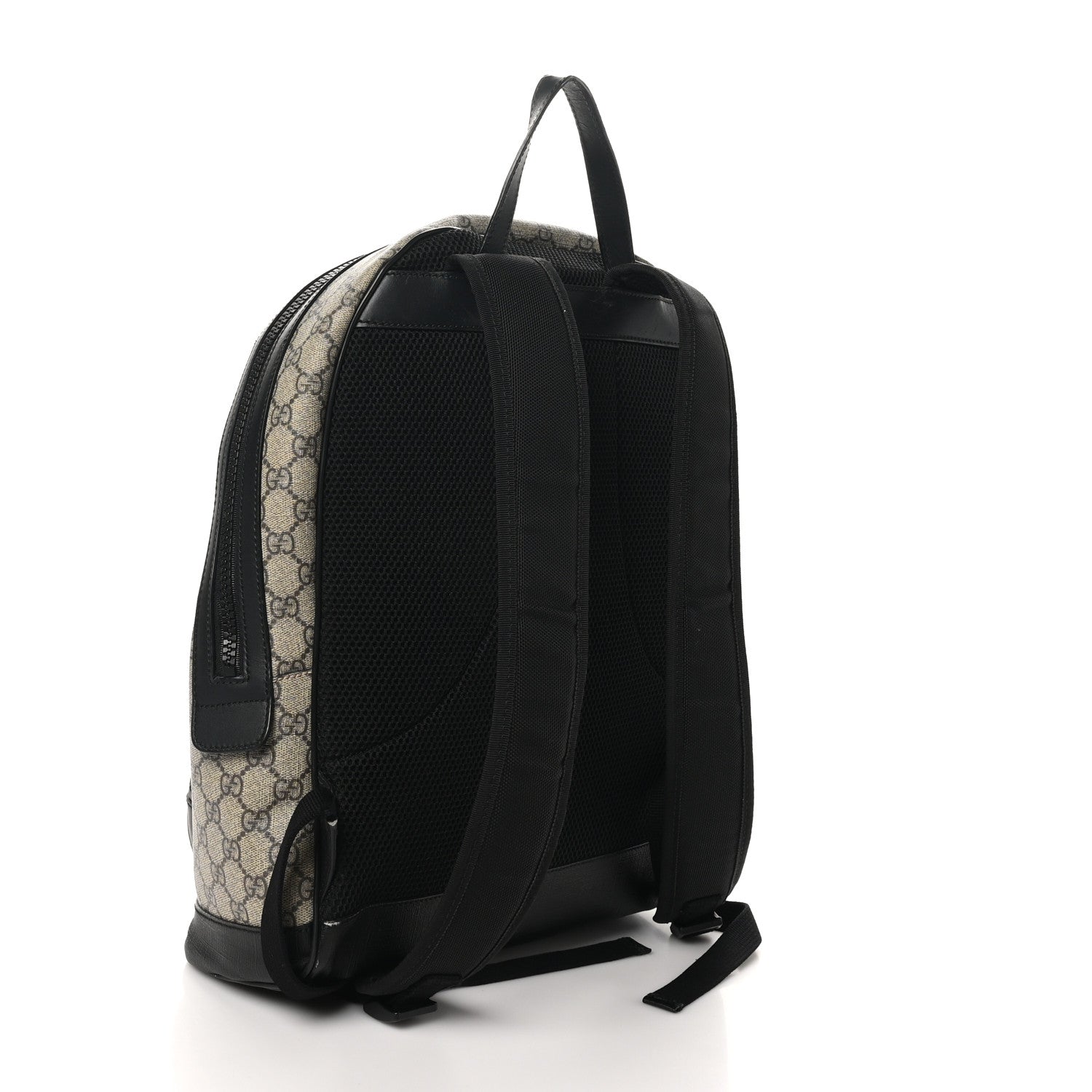 GG Supreme Monogram Medium Backpack Black