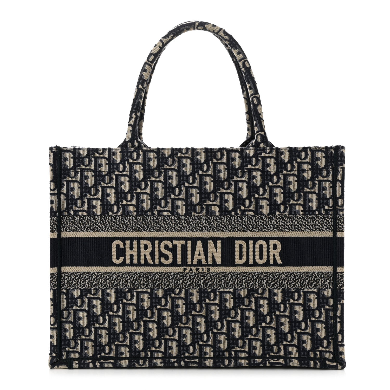 Oblique Medium Book Tote Blue Multicolor
