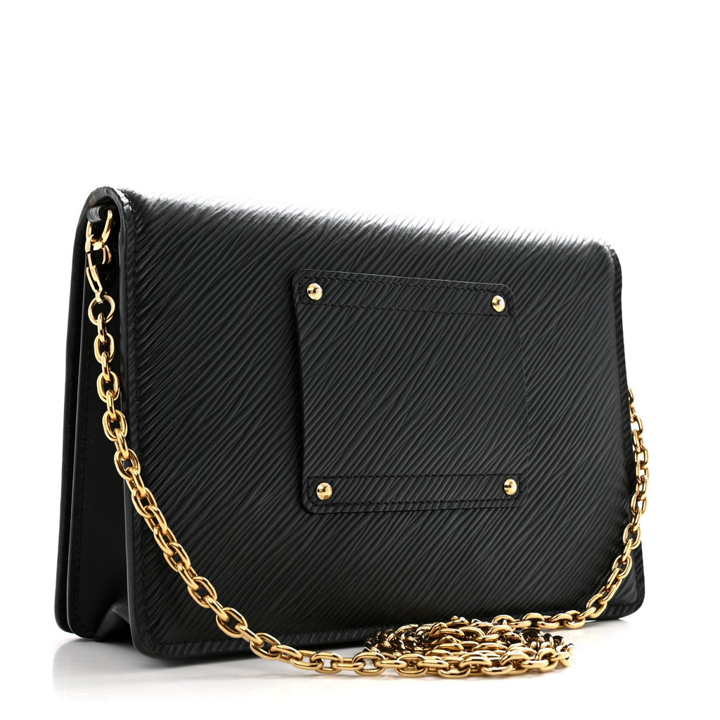 Epi Twist Belt Chain Wallet Black