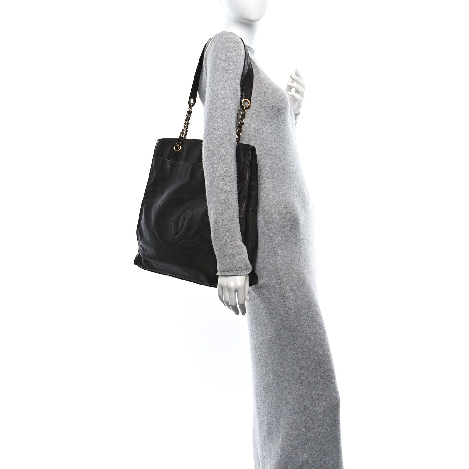 Lambskin CC Shoulder Bag Brown