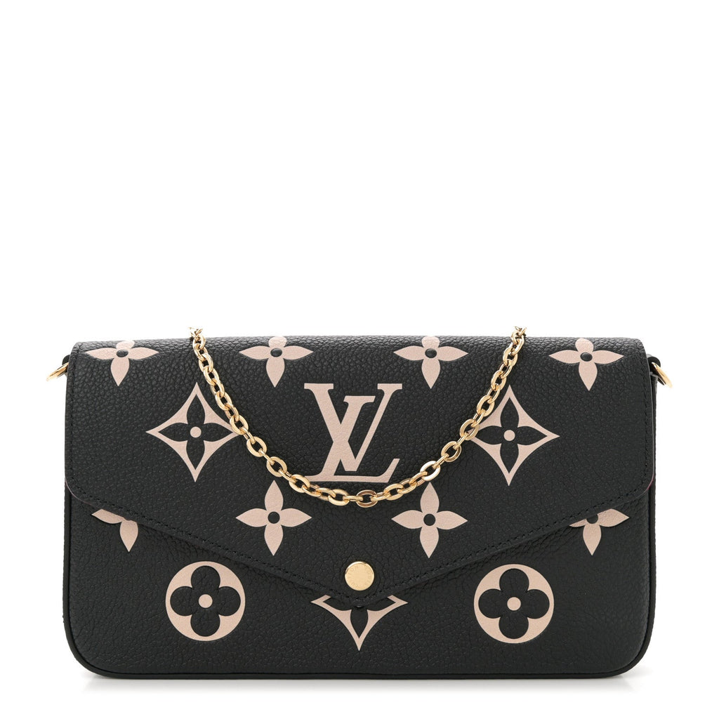 Empreinte Monogram Giant Felicie Pochette Black Beige
