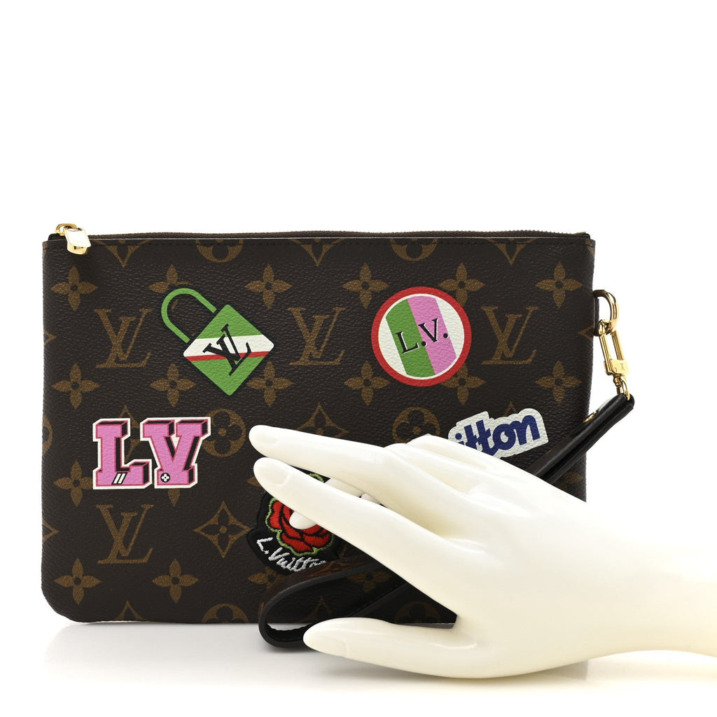 Monogram Travel Stickers City Pouch