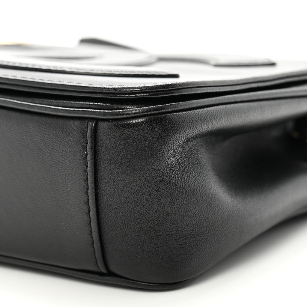 Lambskin CC Mania Flap Bag Black