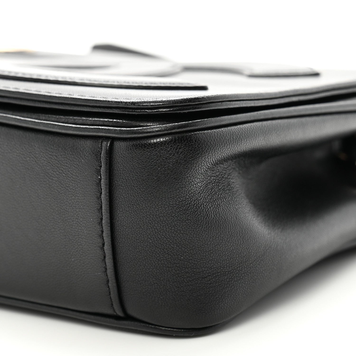 Lambskin CC Mania Flap Bag Black