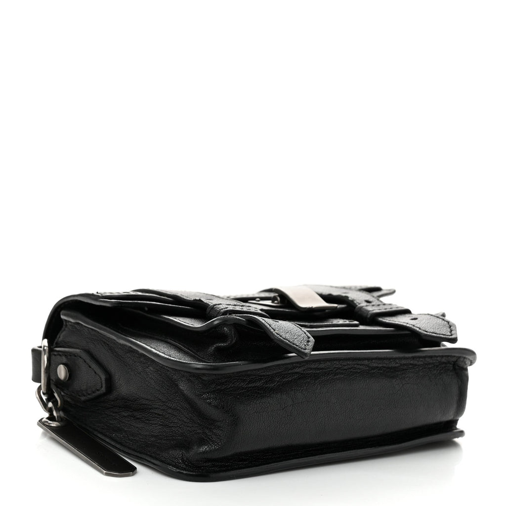 Lambskin Micro PS1 Satchel Black
