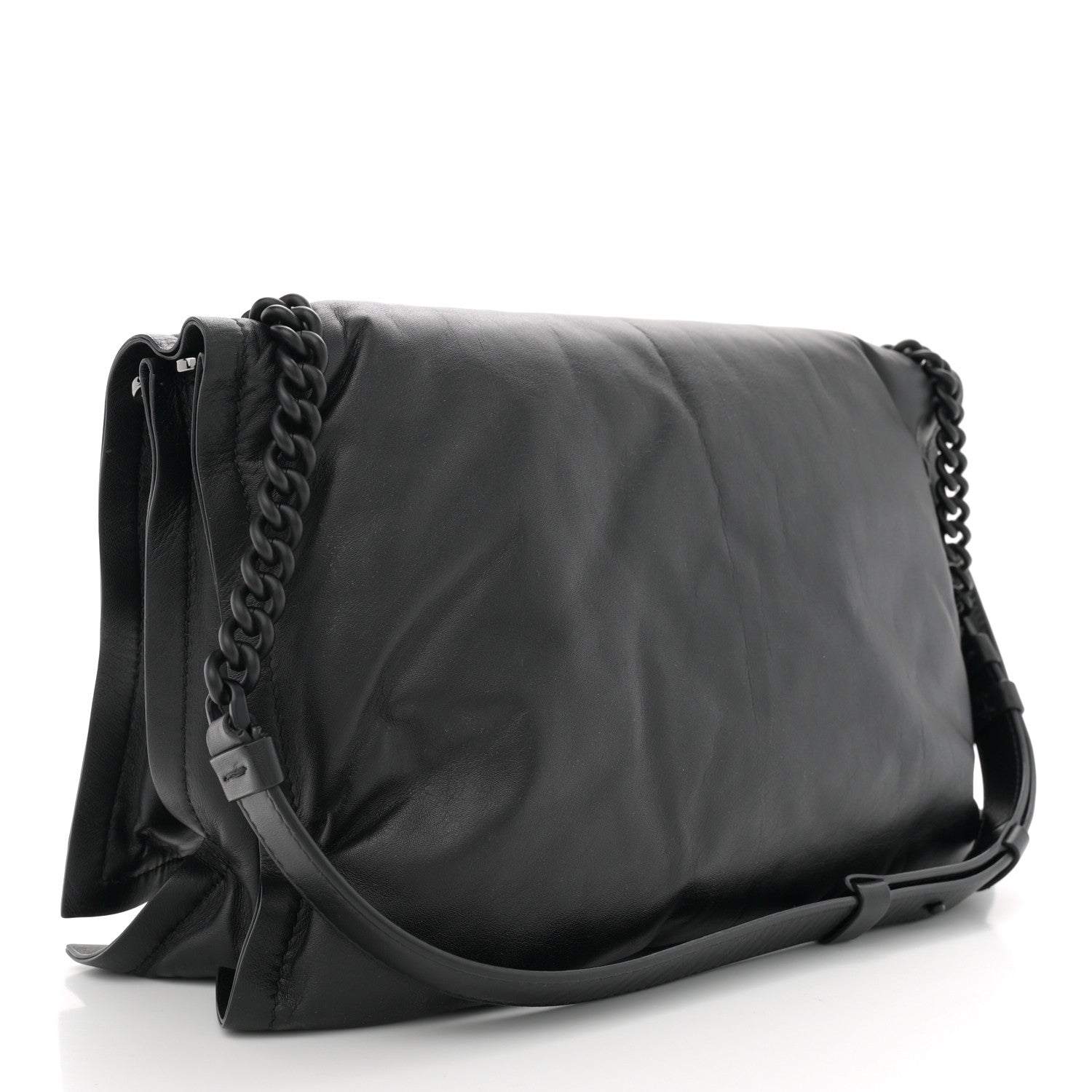 Calfskin Medium Viva Bow Shoulder Bag Black