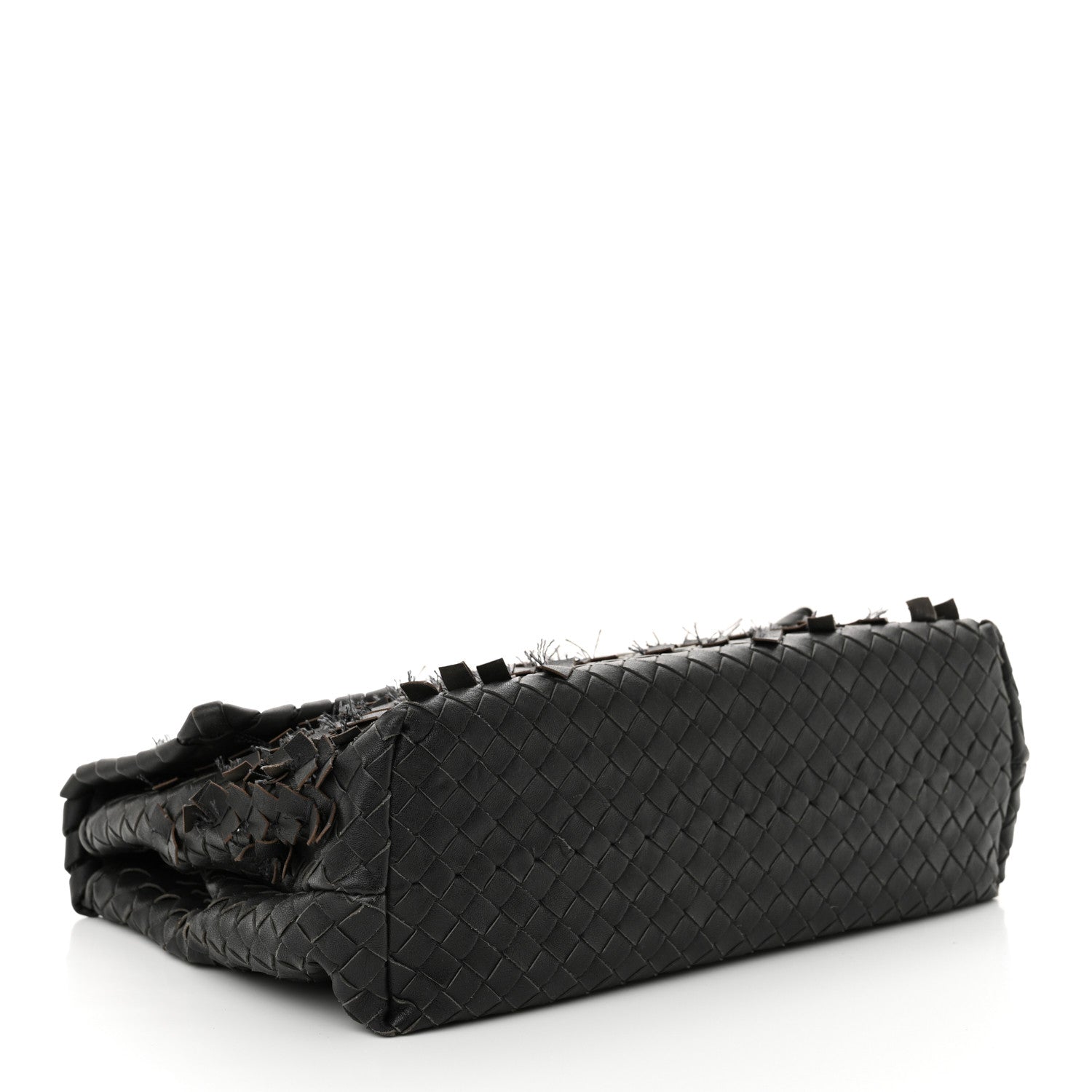 Nappa Intrecciato Fringe Flap Grey