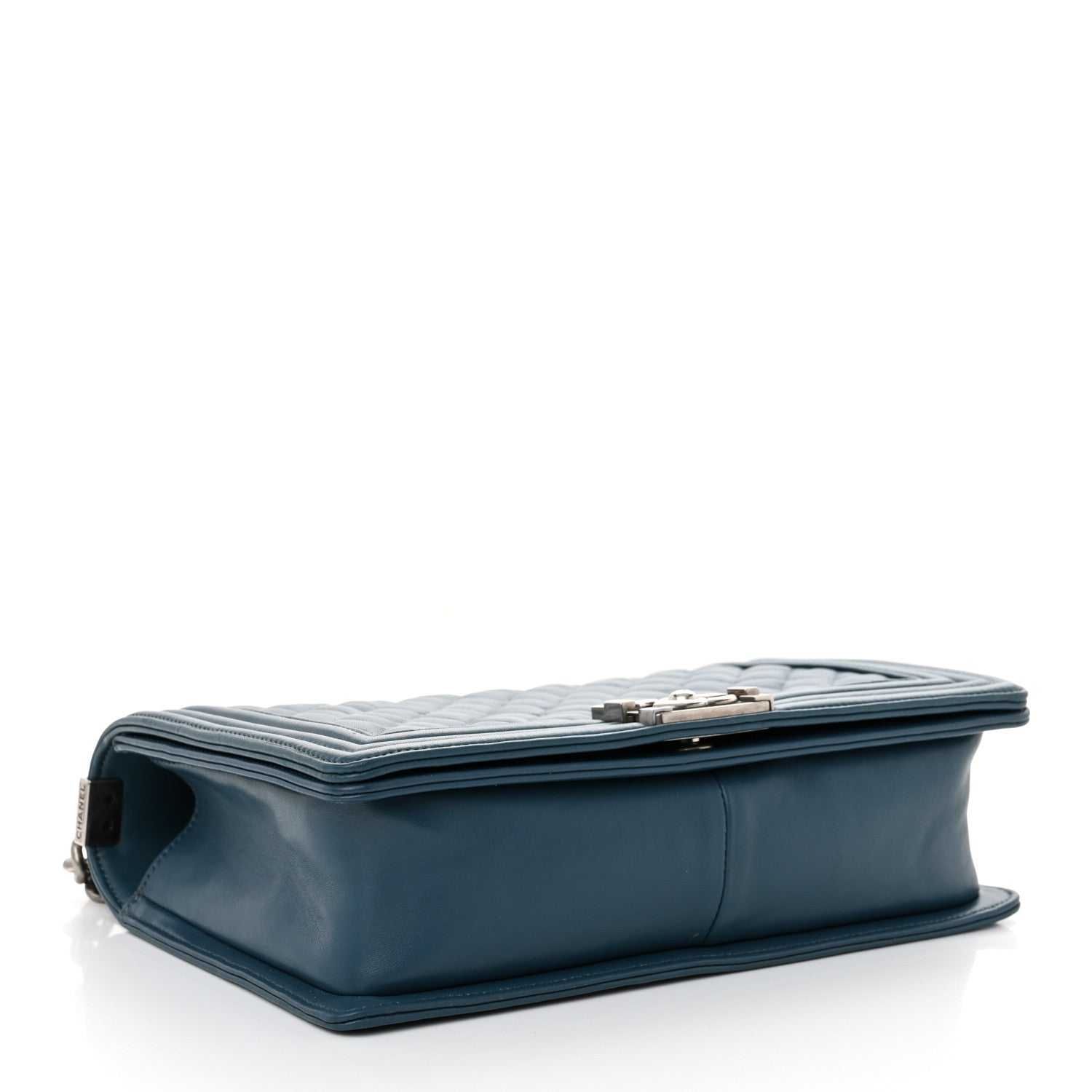 Lambskin Quilted New Medium Boy Flap Dark Blue
