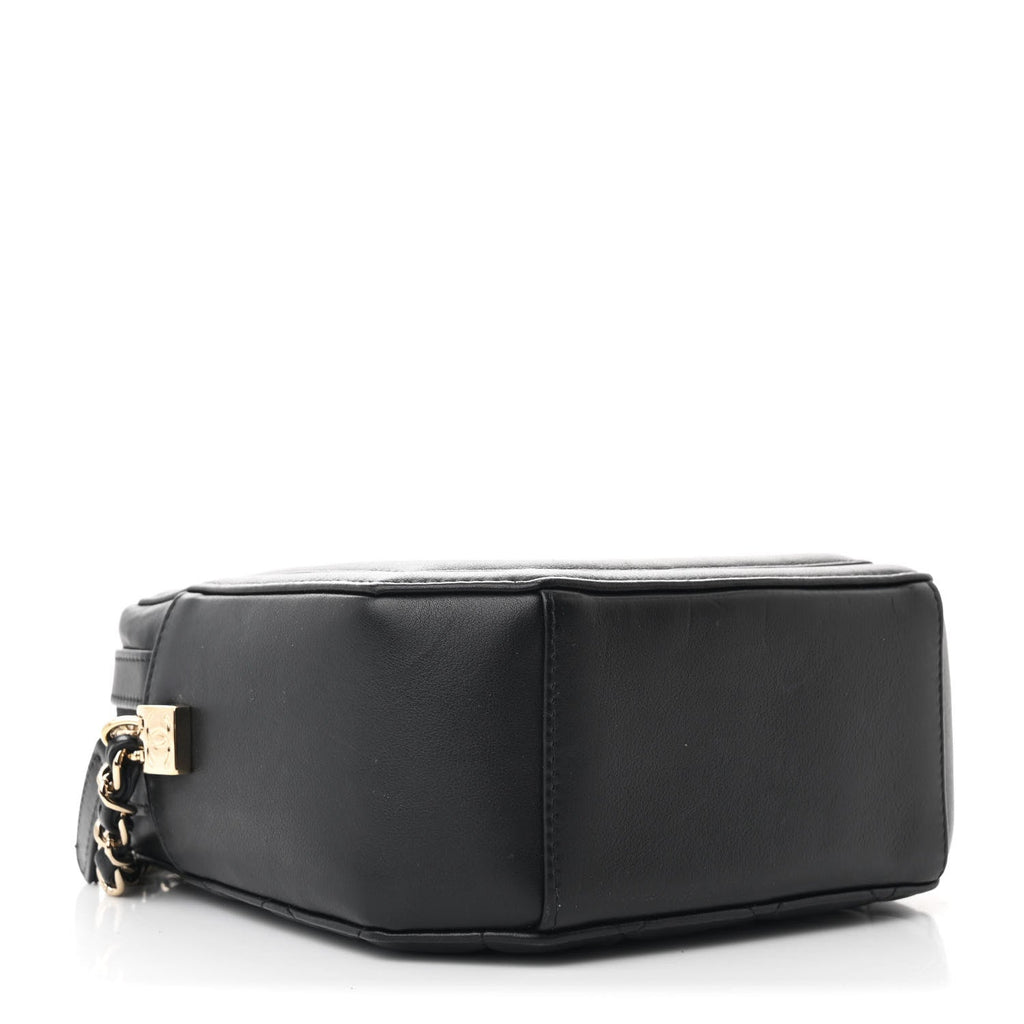 Lambskin CC Octagon Camera Case Black