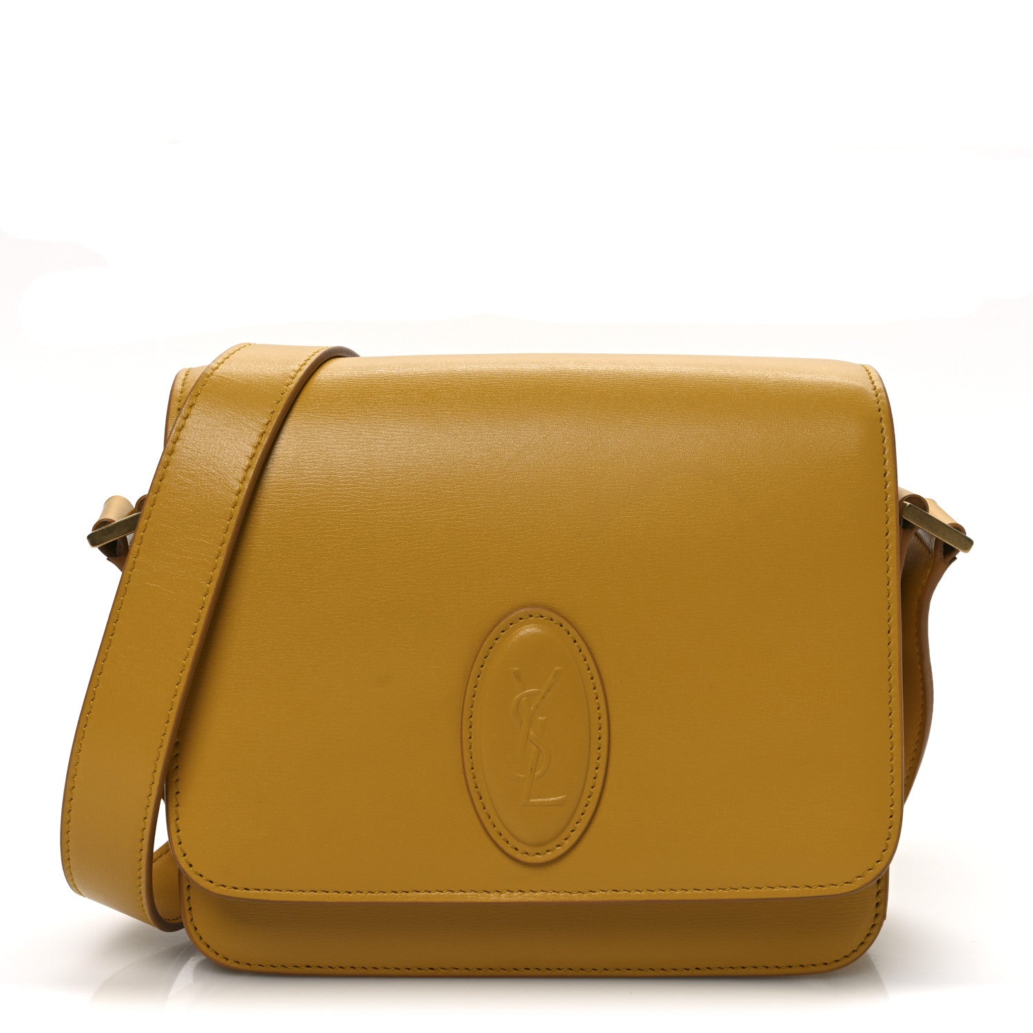 Calfskin Le 61 Shoulder Bag Yellow