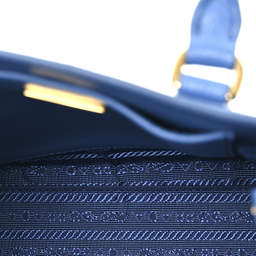 Saffiano Lux Metal Triangle Handbag Onda