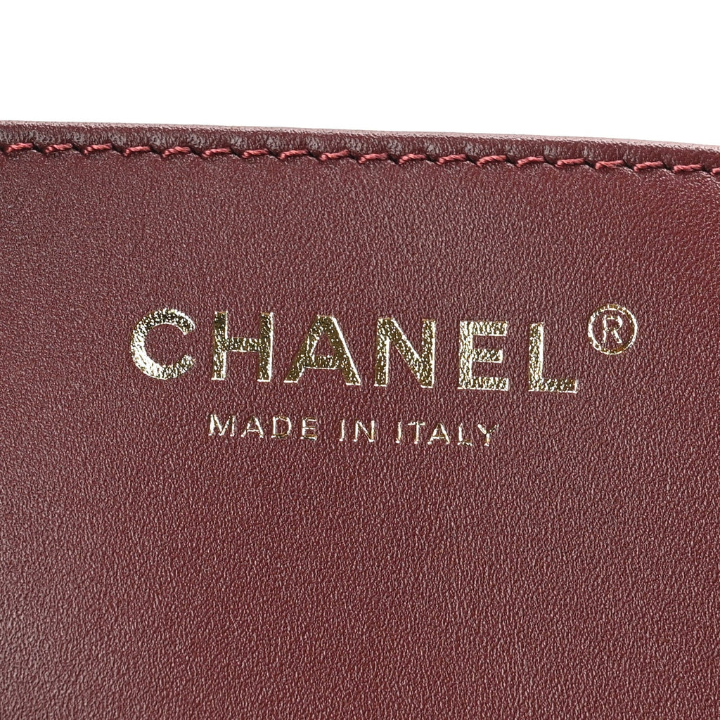 Caviar Quilted Small Chanel 25 Handbag Burgundy