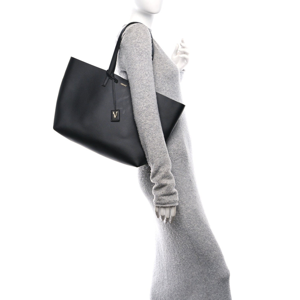 Calfskin Virtus Tote Black