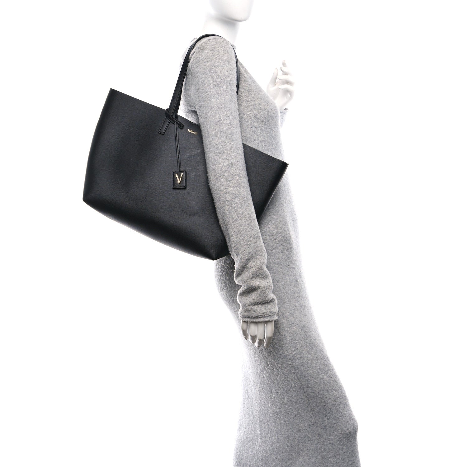 Calfskin Virtus Tote Black