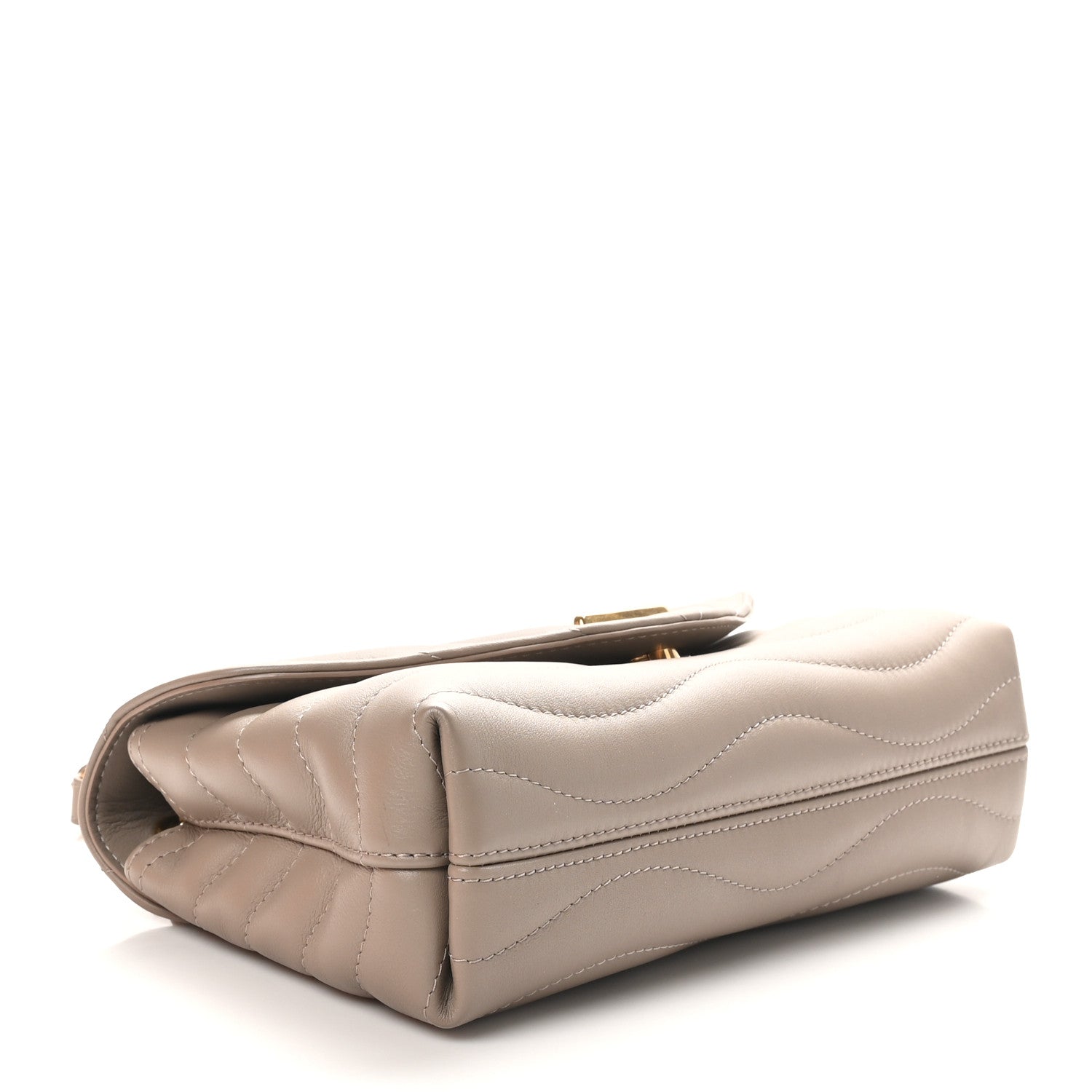 Calfskin LV New Wave Chain Bag Taupe