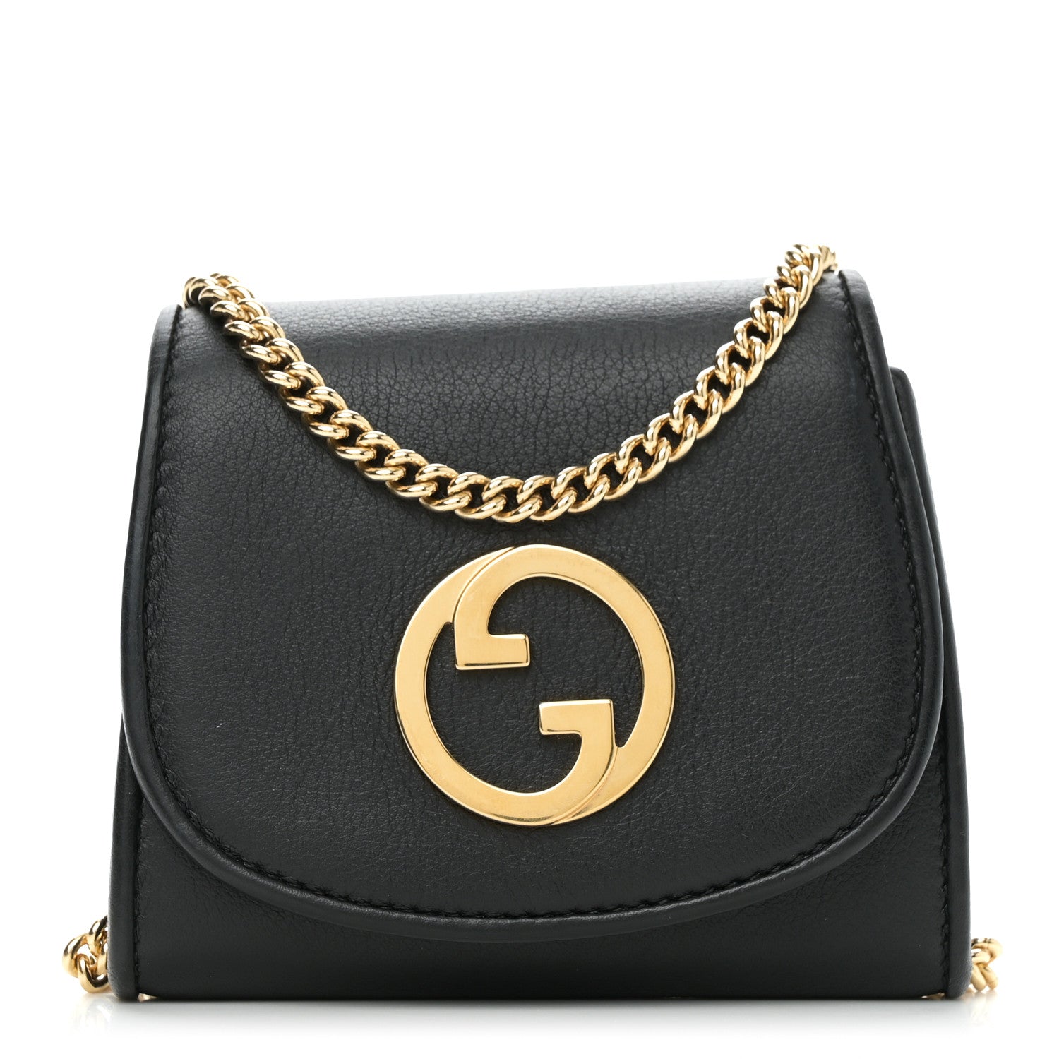 Roxy Calfskin Medium Blondie Chain Wallet Black