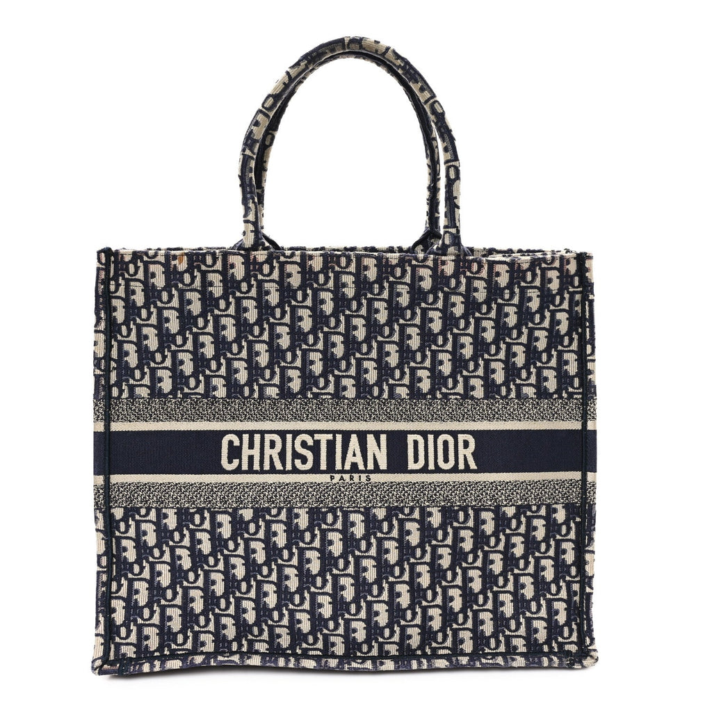 Oblique Large Book Tote Blue Multicolor