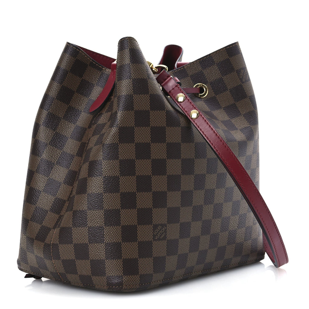 Damier Ebene Neonoe MM Cherry Berry