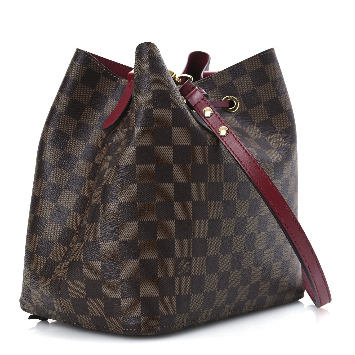 Damier Ebene Neonoe MM Cherry Berry