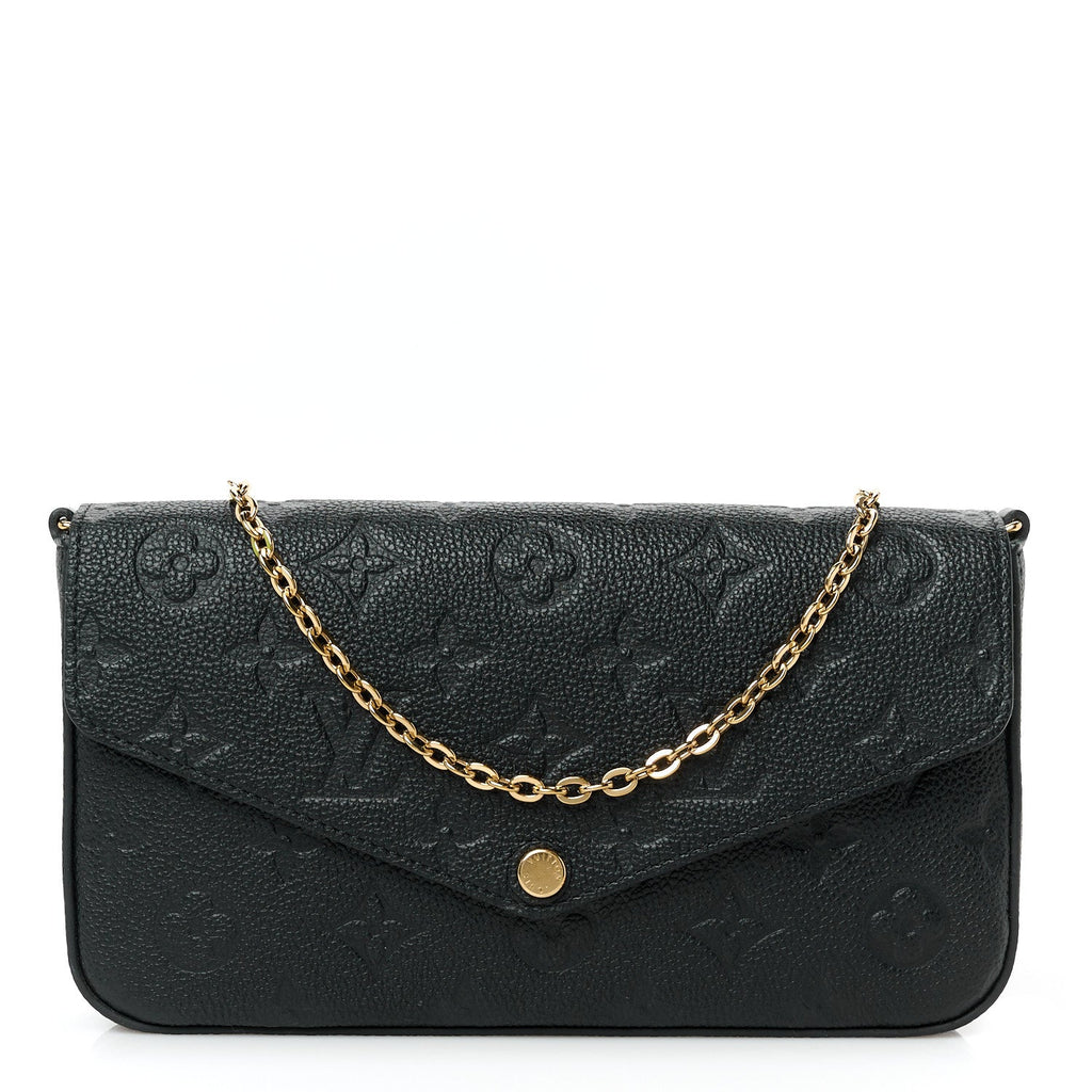 Empreinte Pochette Felicie Chain Wallet Black