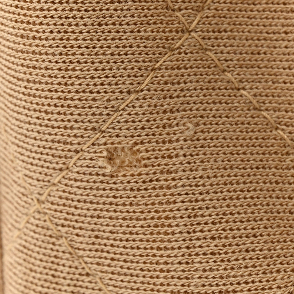 Jersey Quilted Medium Single Flap Beige