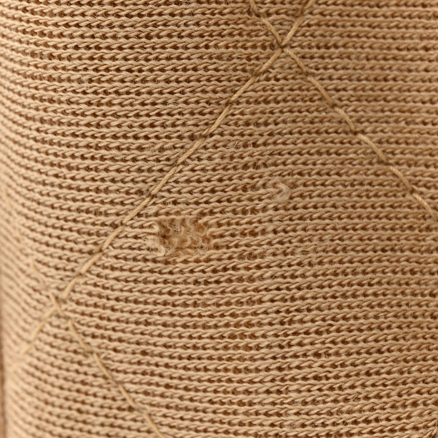 Jersey Quilted Medium Single Flap Beige
