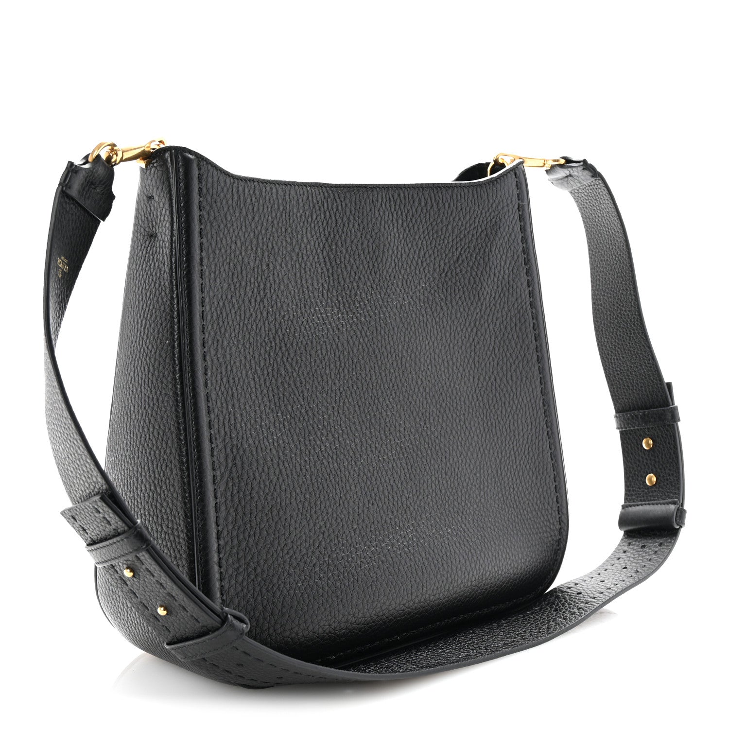 Soft Grainy Calfskin Alltime Large Hobo Black