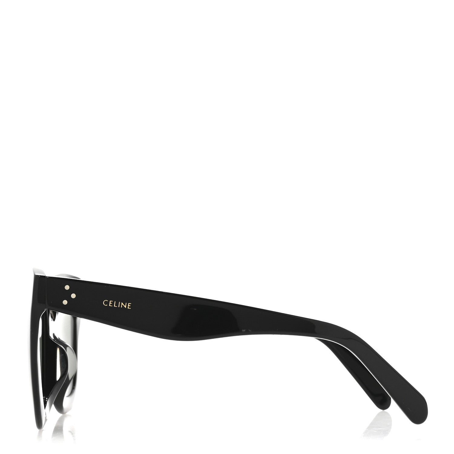 Oversized Round Sunglasses CL4005FN Black