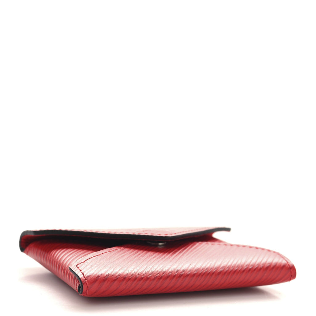 Epi Small Kirigami Pochette Insert Coquelicot