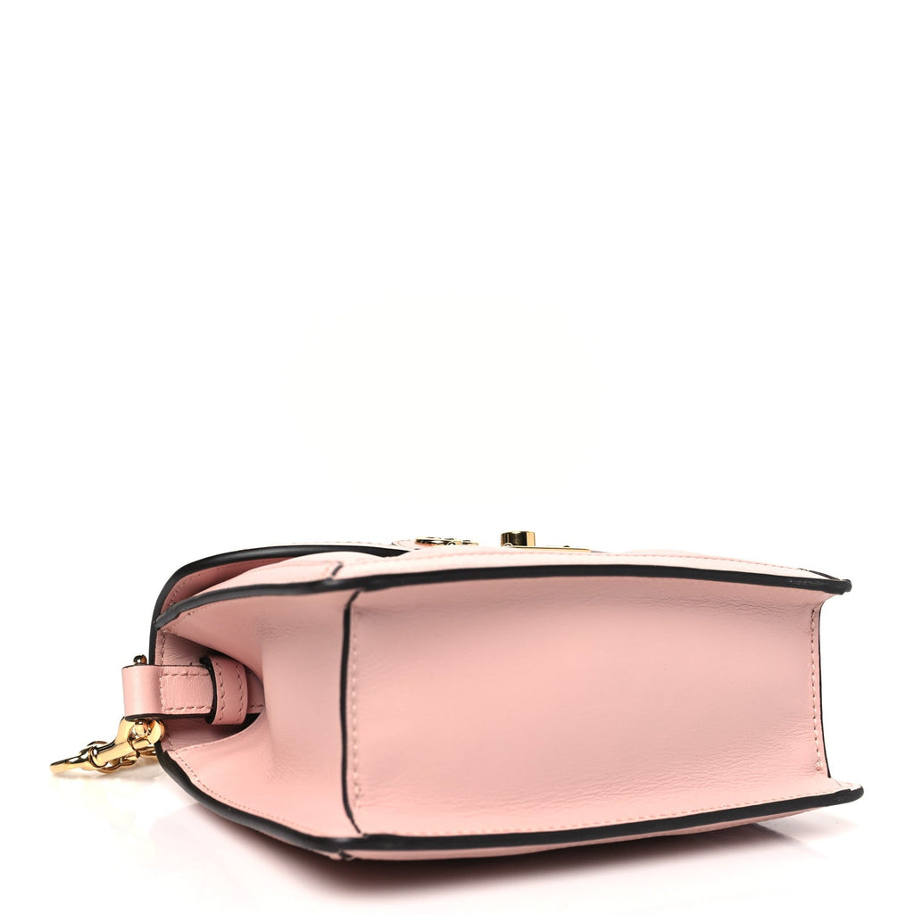 Calfskin GG Matelasse Mini Top Handle Shoulder Bag Perfect Pink Natural
