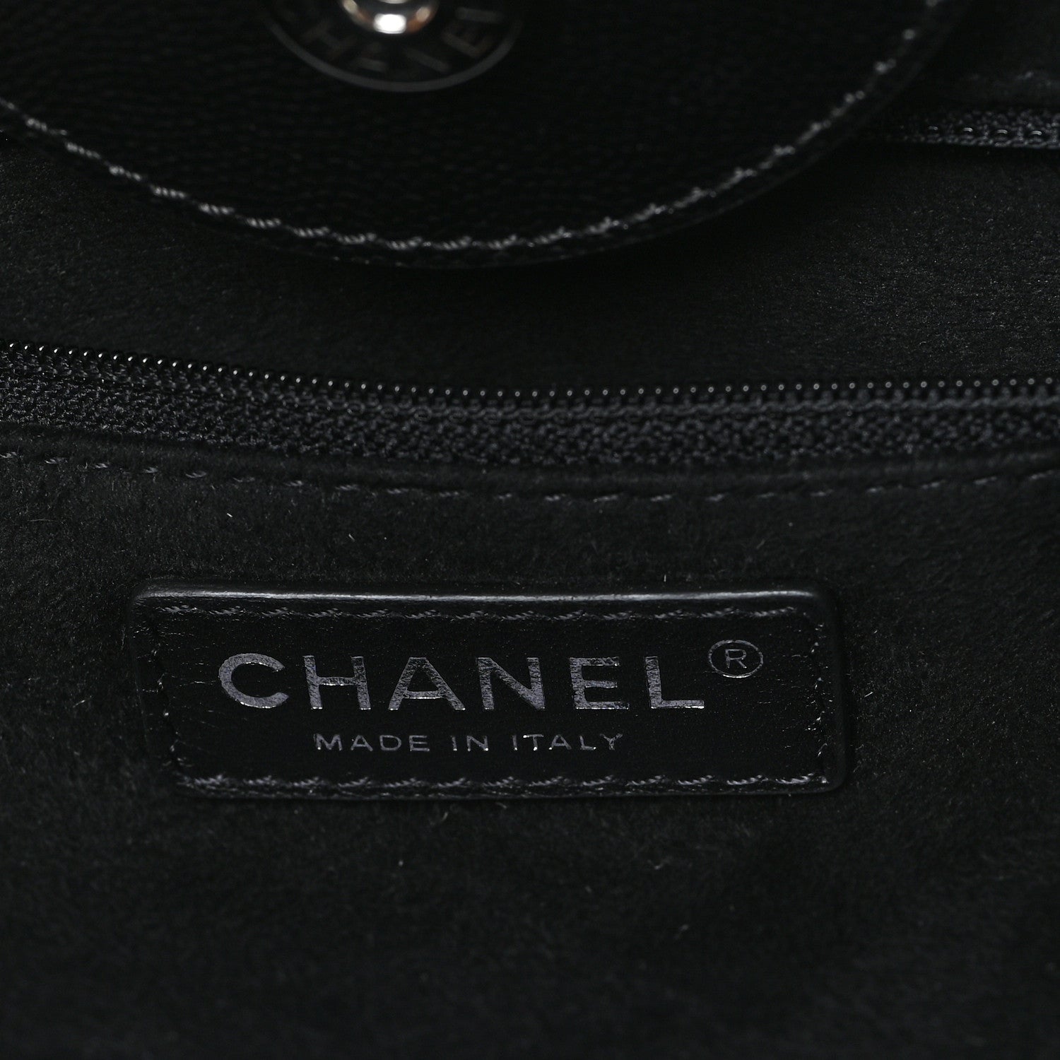 Caviar Small Studded Deauville Tote Black