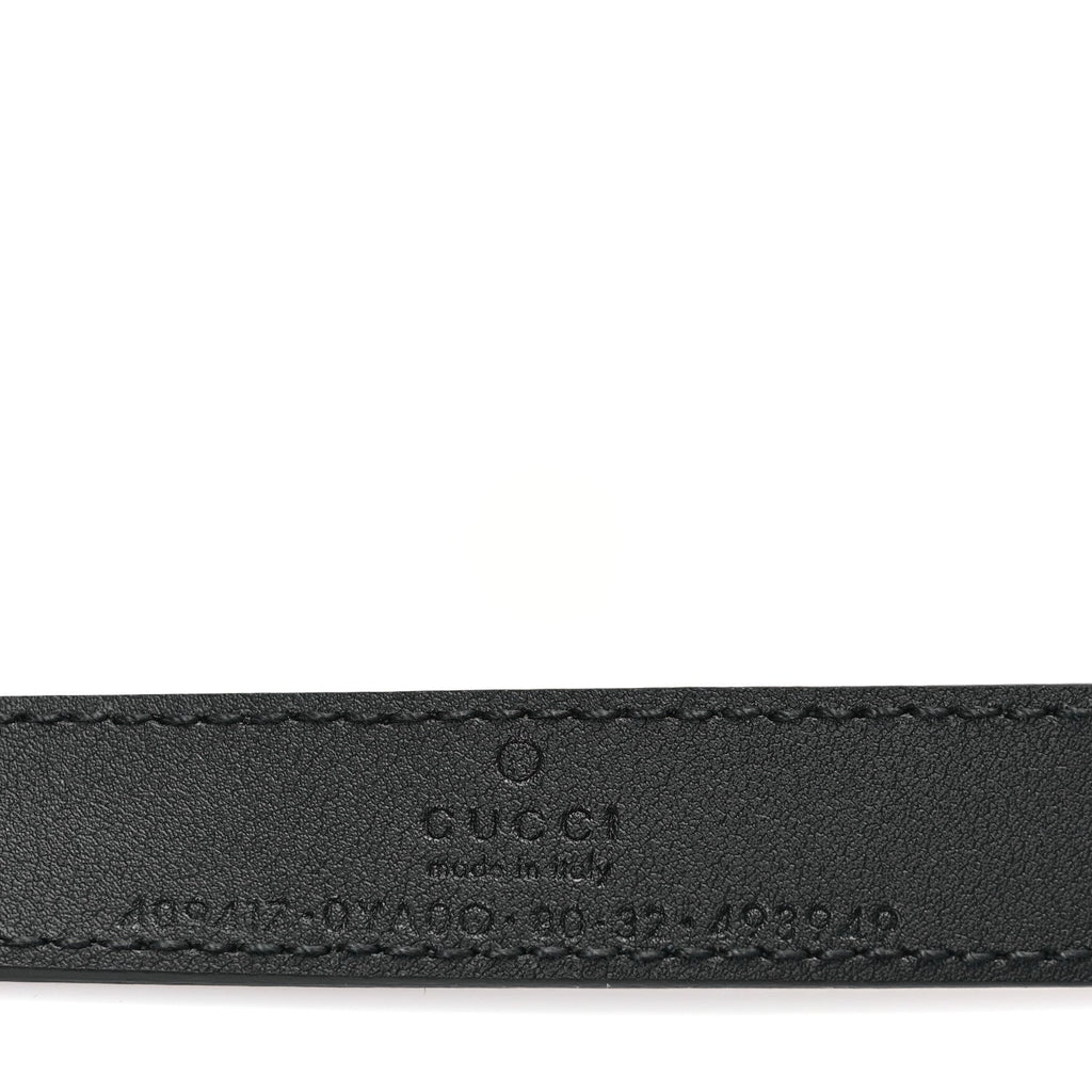 Calfskin Double G 20mm Belt 80 32 Black