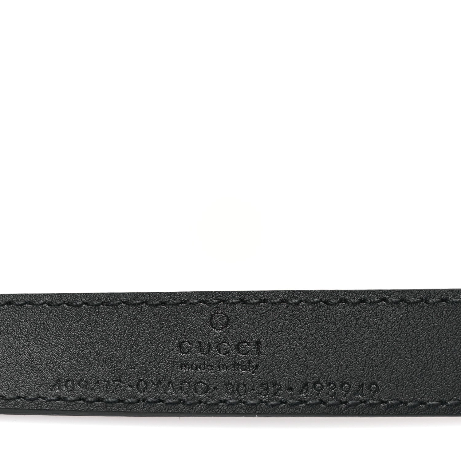 Calfskin Double G 20mm Belt 80 32 Black