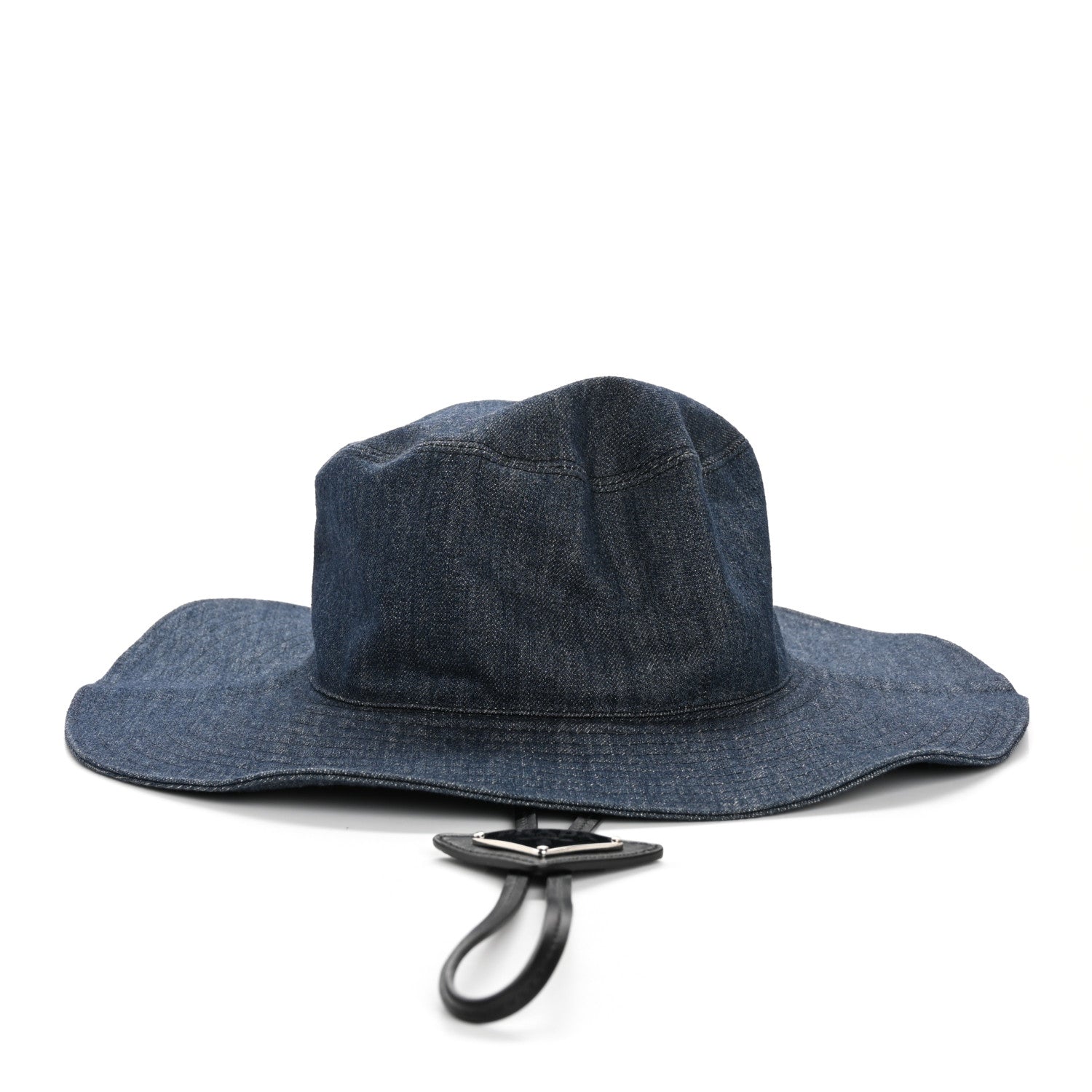 Denim Triangle Wide Brim Drill Hat M Blue