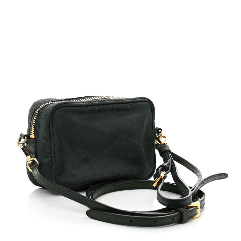 Tessuto Nylon Saffiano Convertible Crossbody Wristlet Petrolio