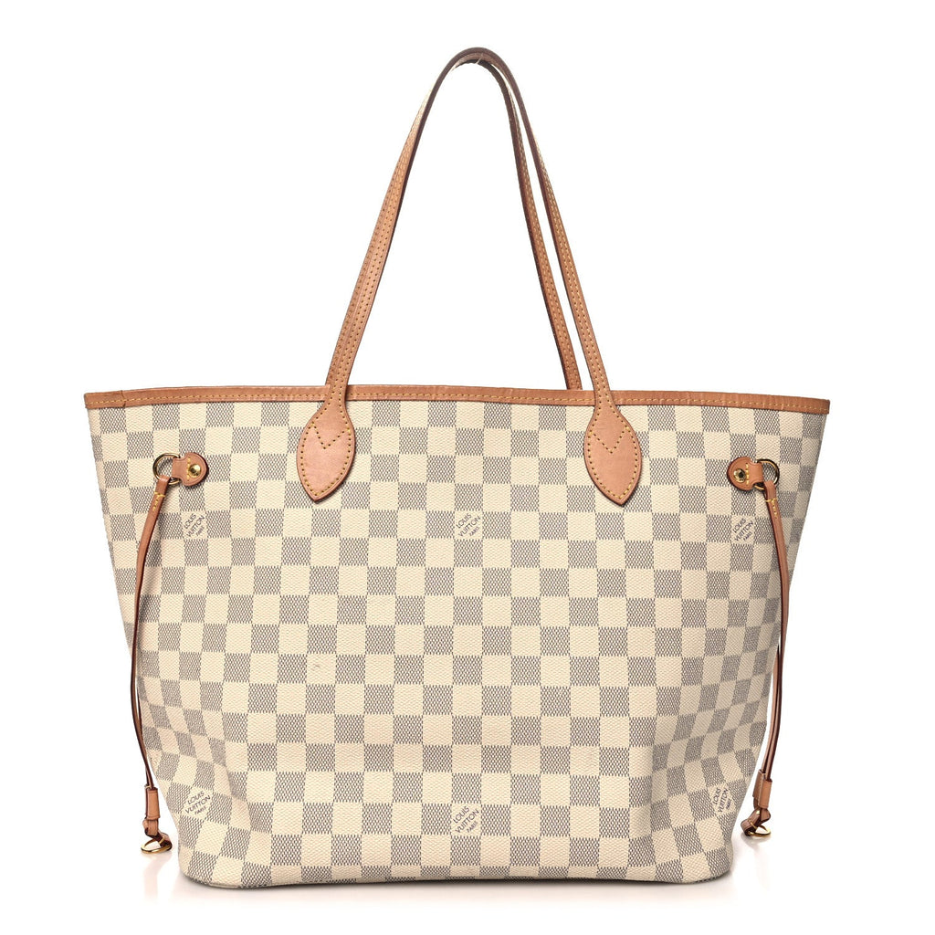 Damier Azur Neo Neverfull MM Rose Ballerine