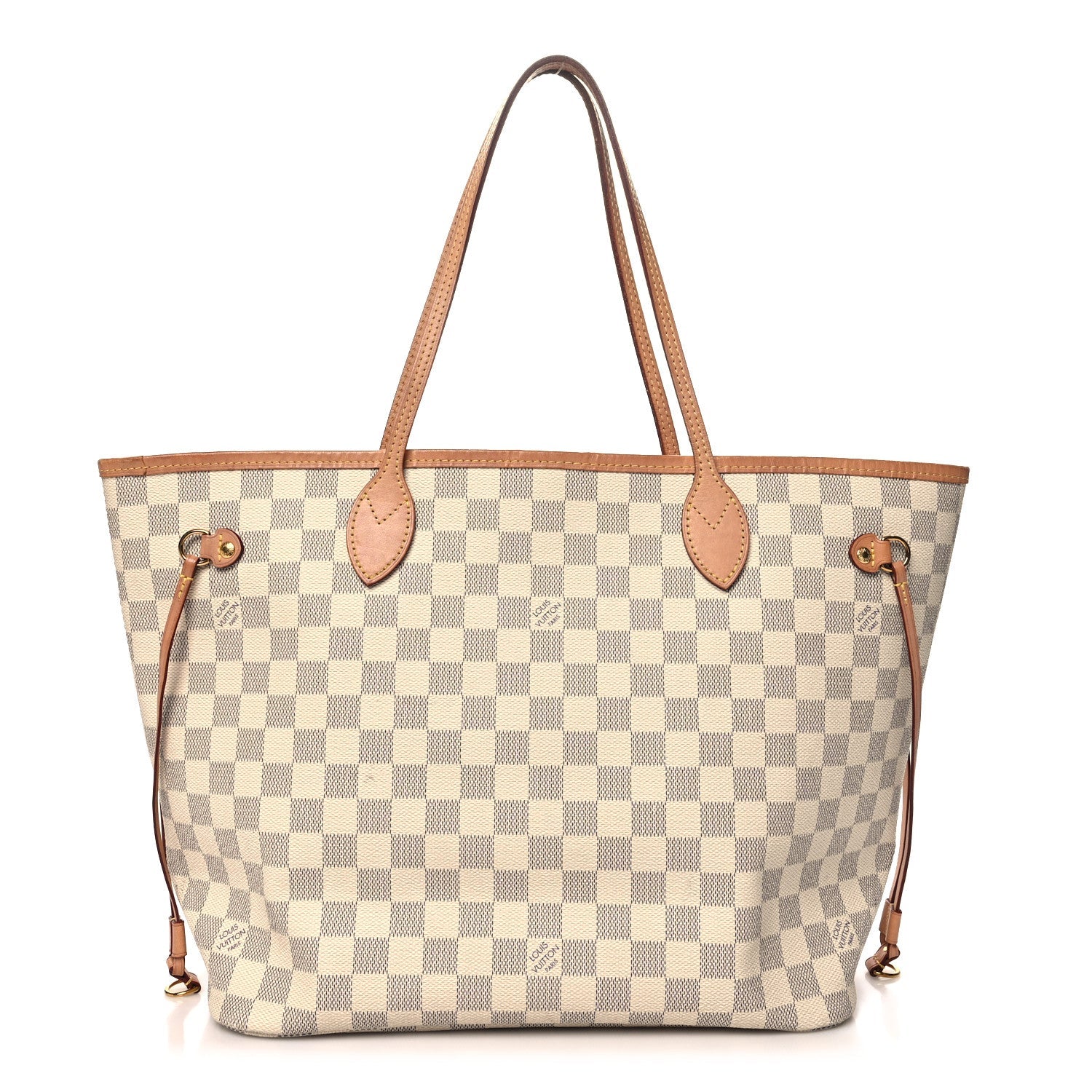 Damier Azur Neo Neverfull MM Rose Ballerine