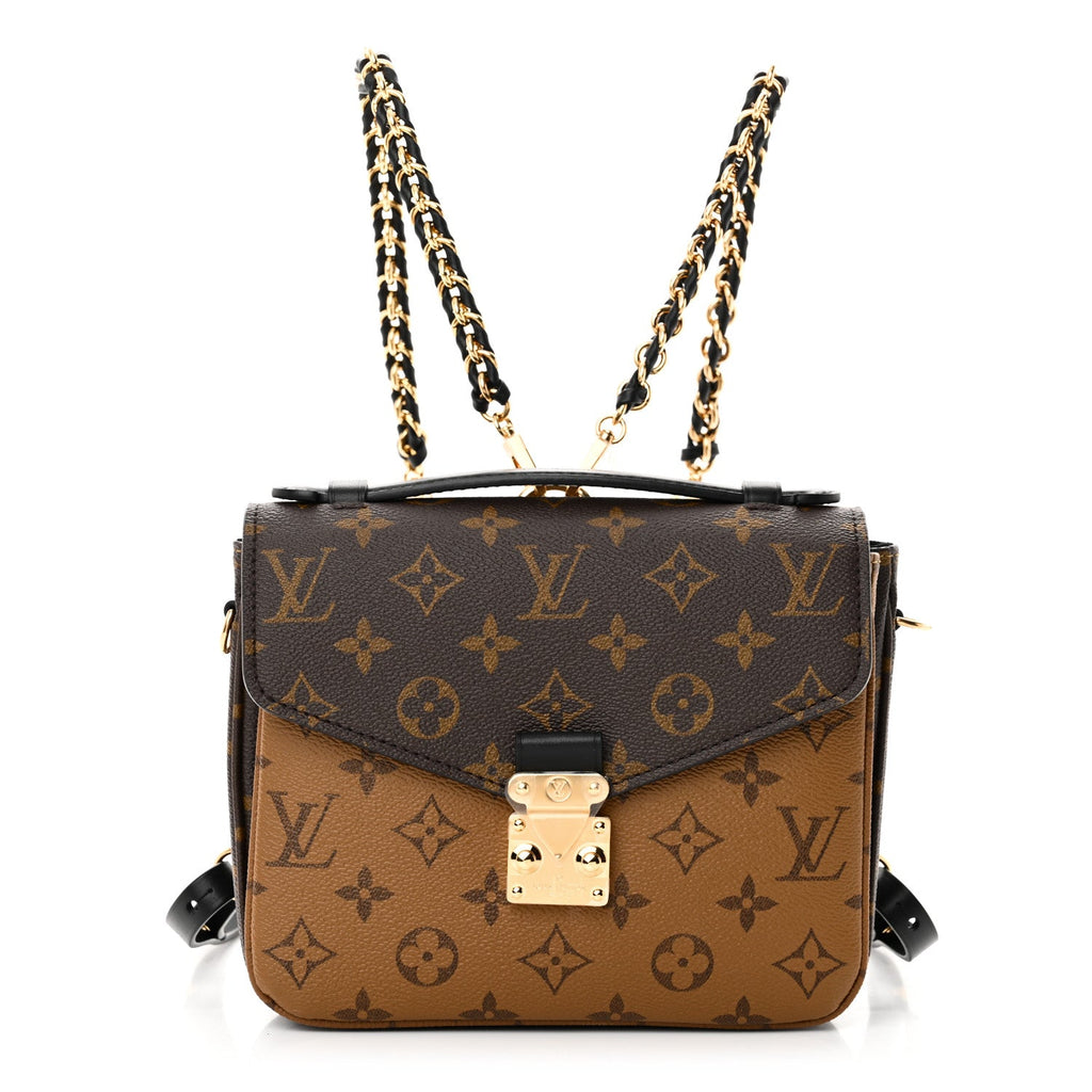 Reverse Monogram Pochette Metis Backpack