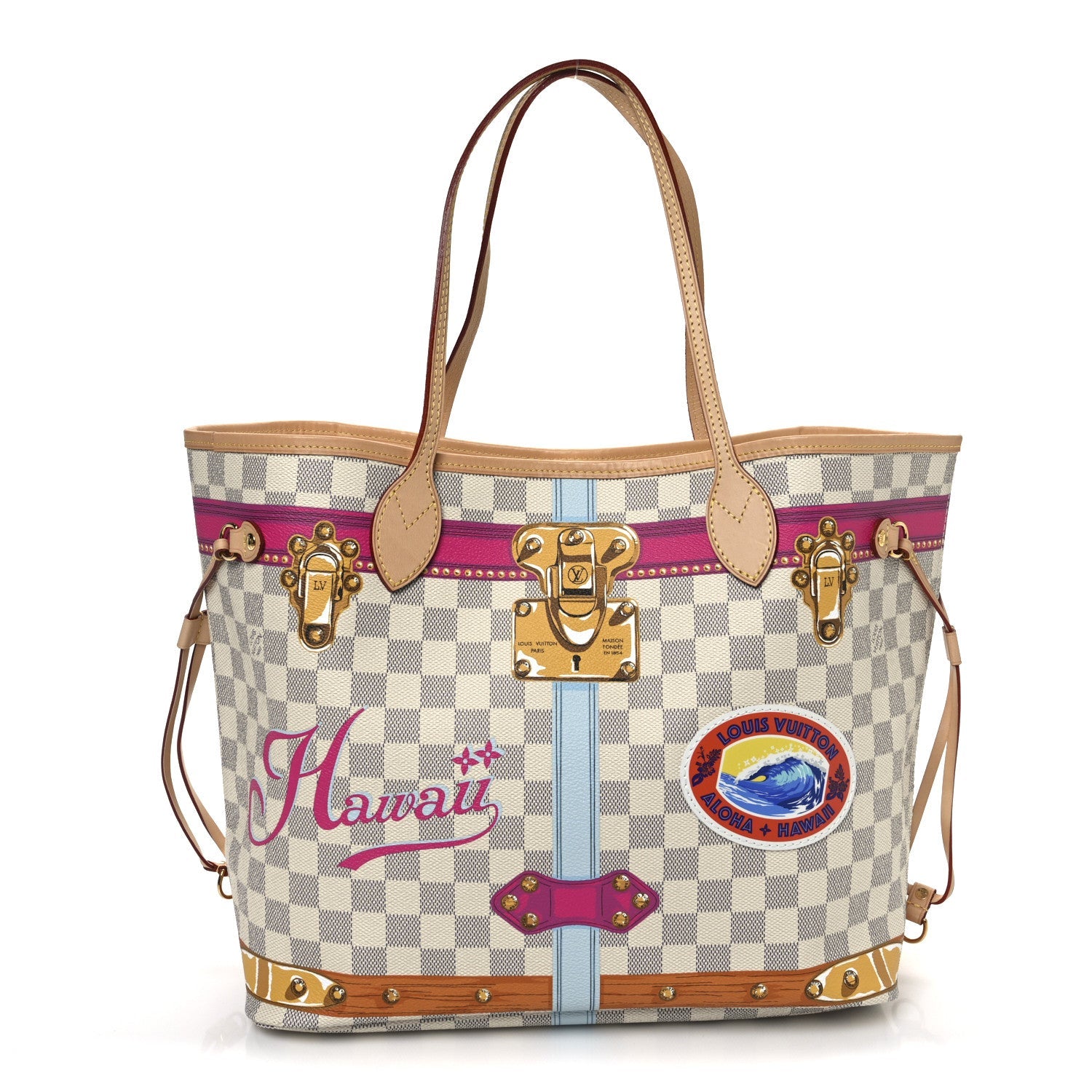 Damier Azur Summer Trunks Hawaii Neo Neverfull MM